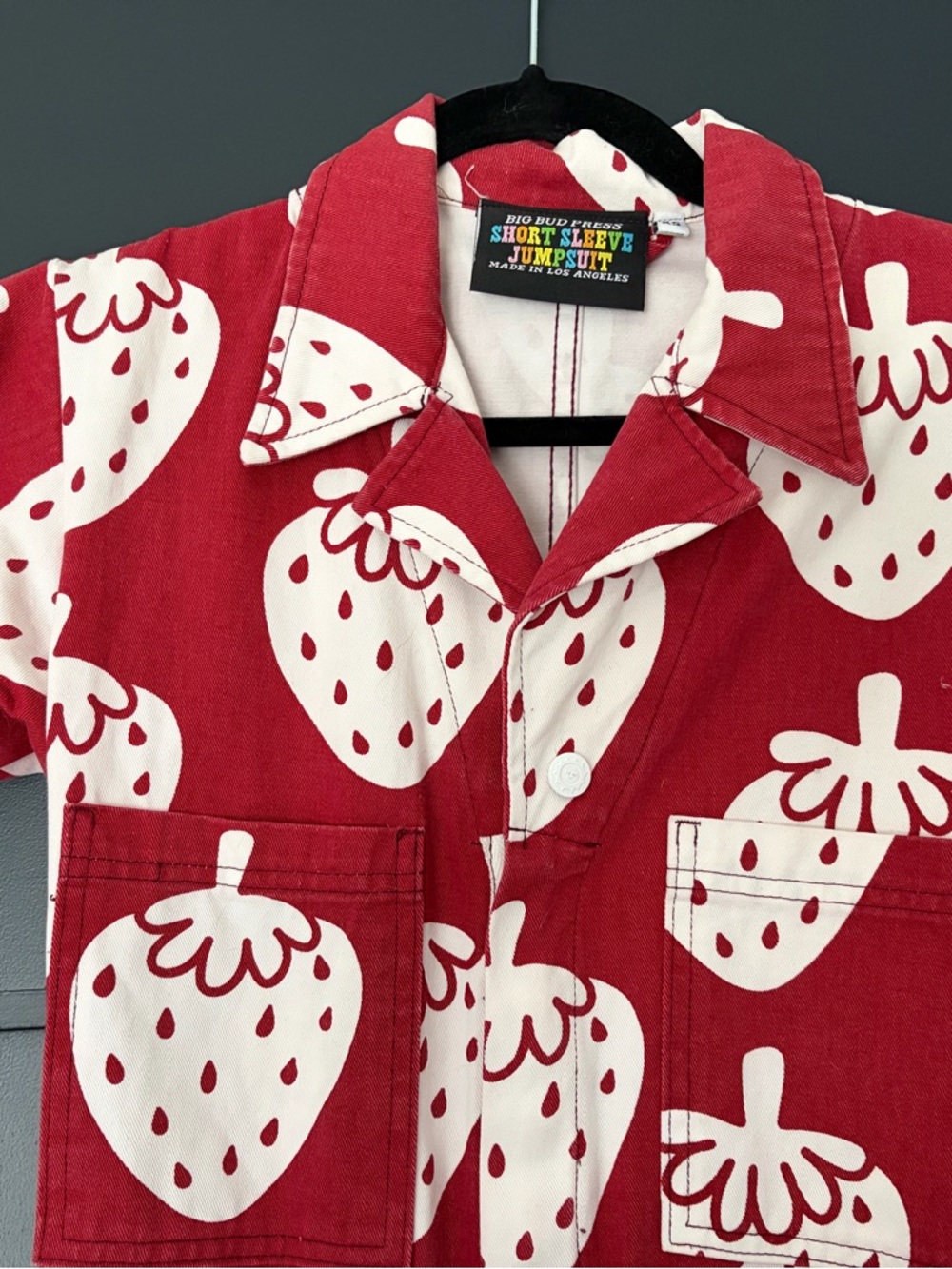 Big Bud Press strawberry/strawbaby jumpsuit - Picture 3 of 7